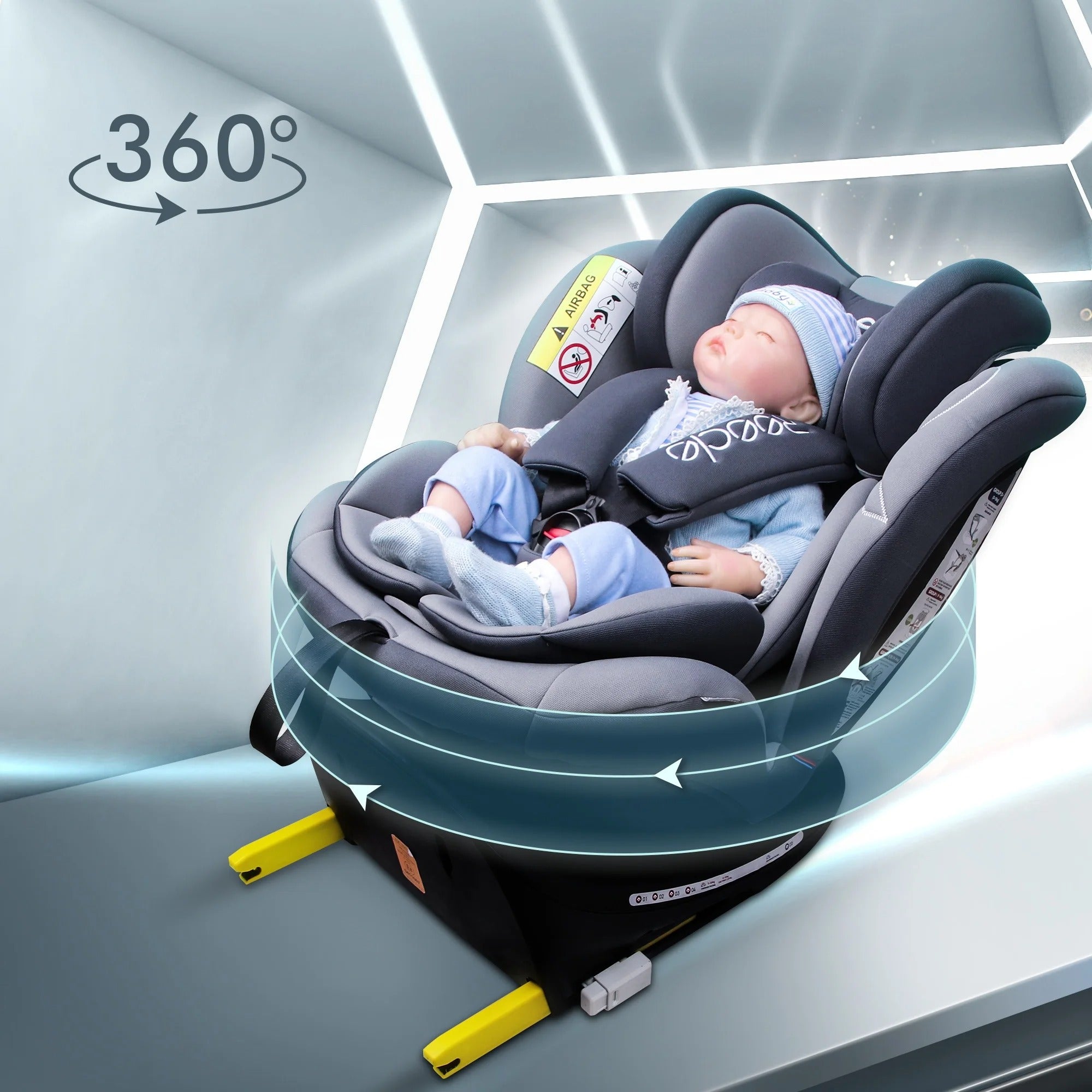 Face2Love™ - 360-Degree Rotatable Child Safety Seat